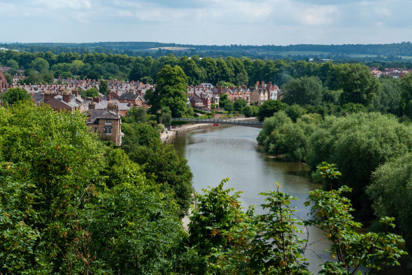View of Shropshire river
